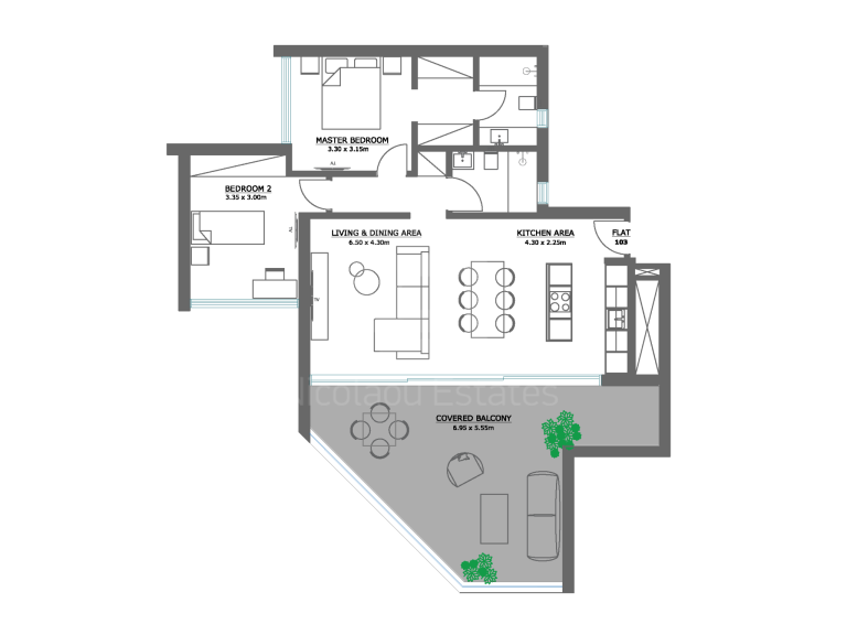 2 Bedroom Apartment for Sale in Engomi, Nicosia District