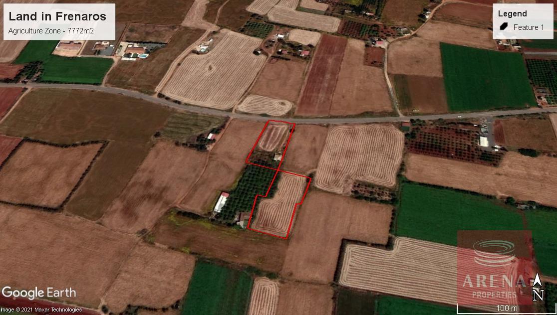 7,772m² Land for Sale in Frenaros, Famagusta District