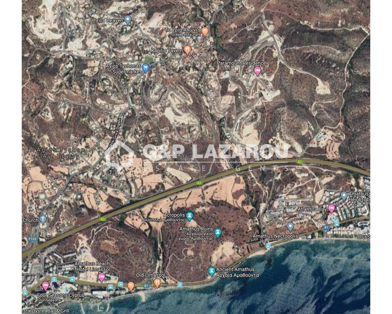 1,216m² Plot for Sale in Agios Tychonas, Limassol District