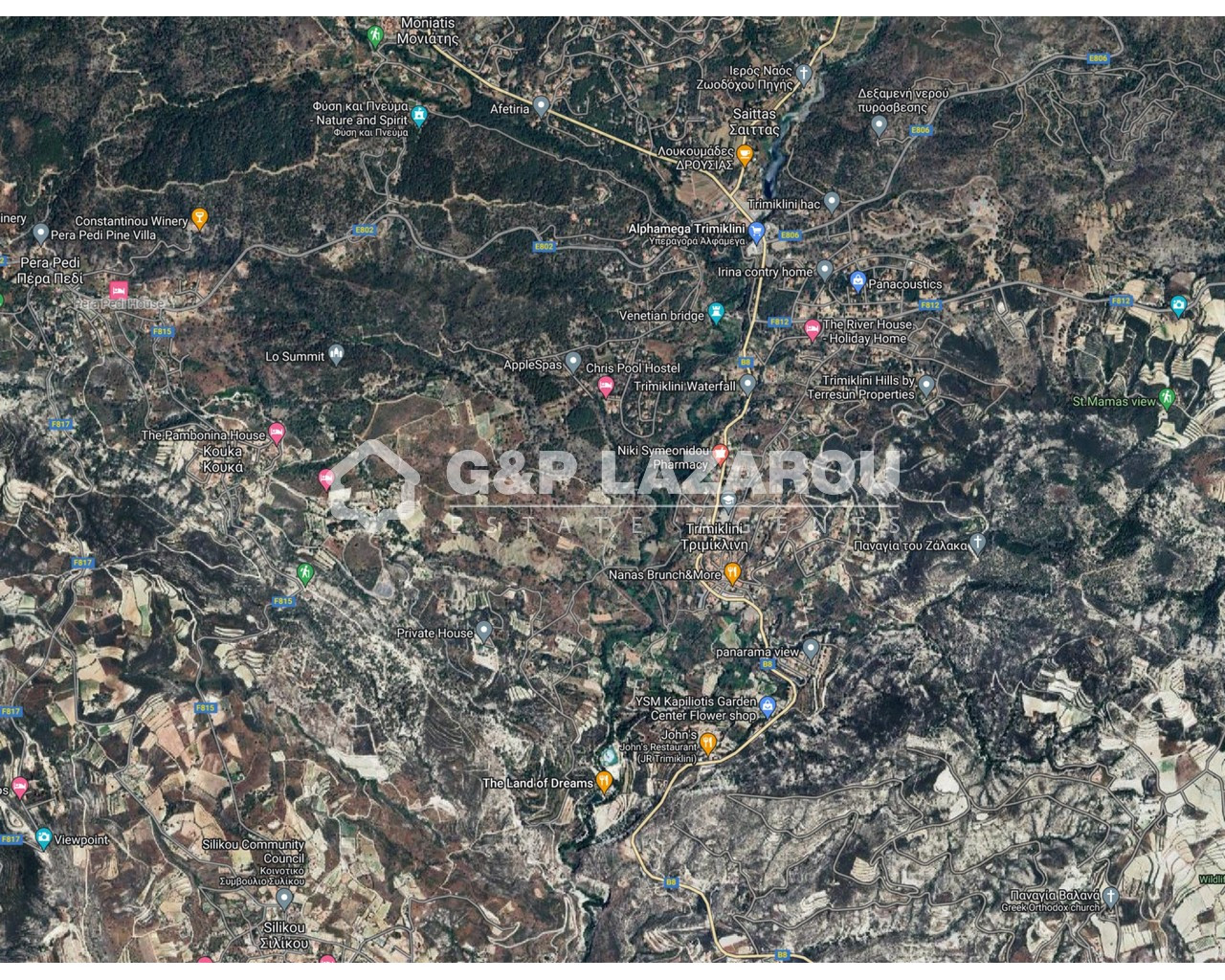 13,558m² Plot for Sale in Trimiklini, Limassol District