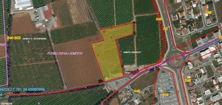 18,459m² Plot for Sale in Limassol – Zakaki