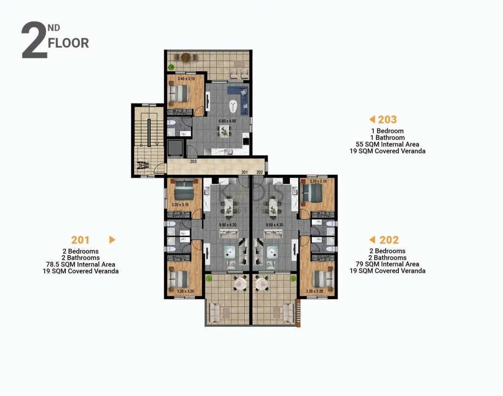 2 Bedroom Apartment for Sale in Parekklisia, Limassol District