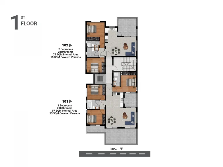 2 Bedroom Apartment for Sale in Limassol – Agios Athanasios