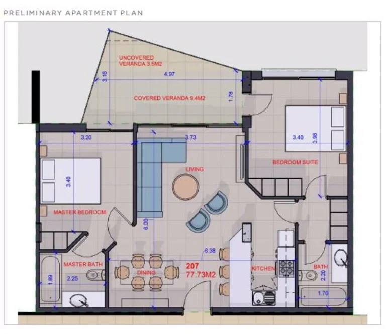 2 Bedroom Apartment for Sale in Chlorakas, Paphos District