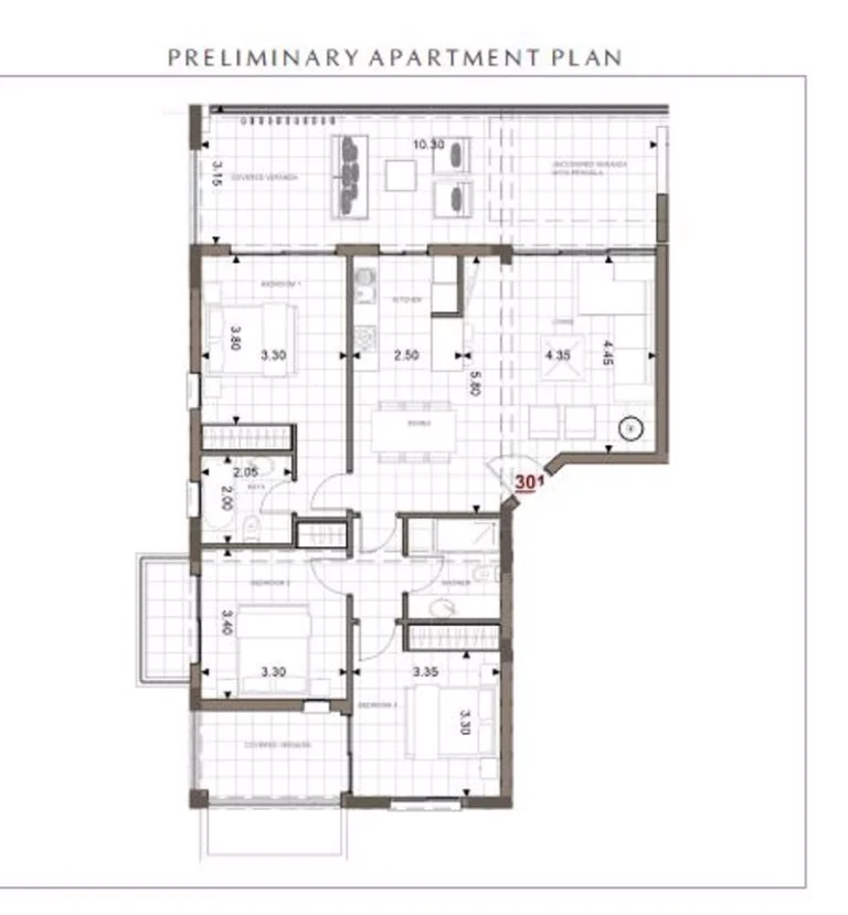 3 Bedroom Apartment for Sale in Geroskipou, Paphos District