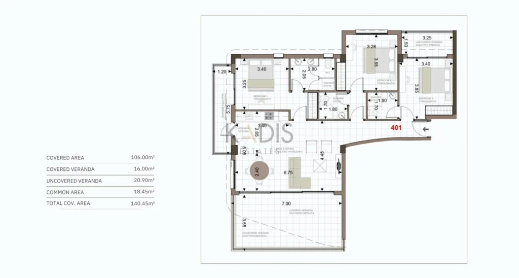 3 Bedroom Apartment for Sale in Trachoni Lemesou, Limassol District