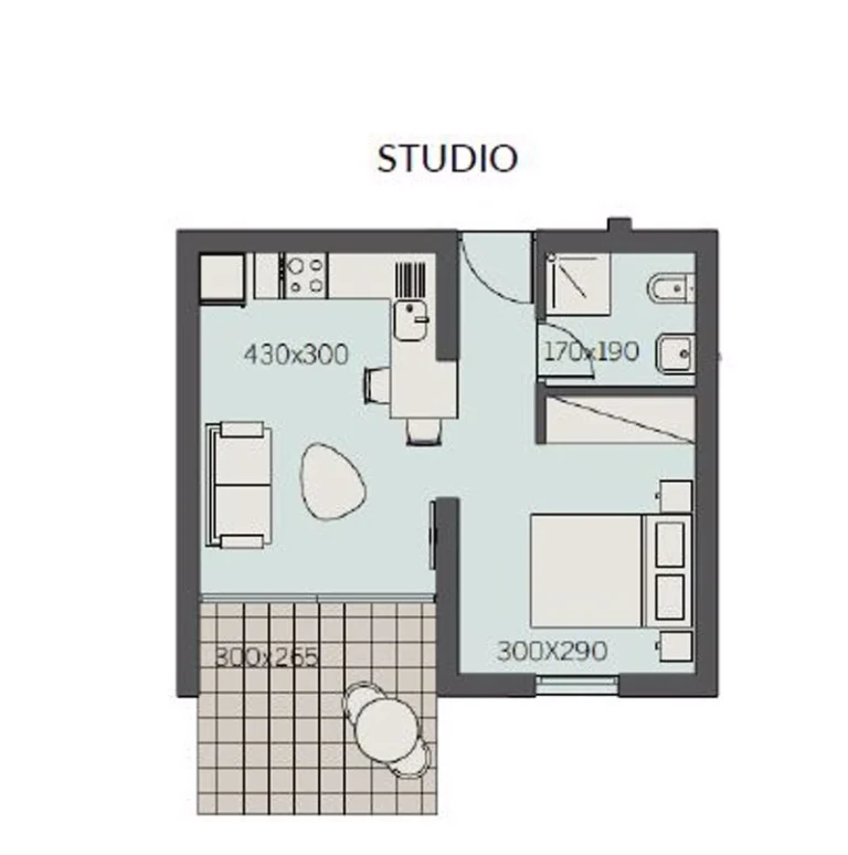 Studio Apartment for Sale in Paphos