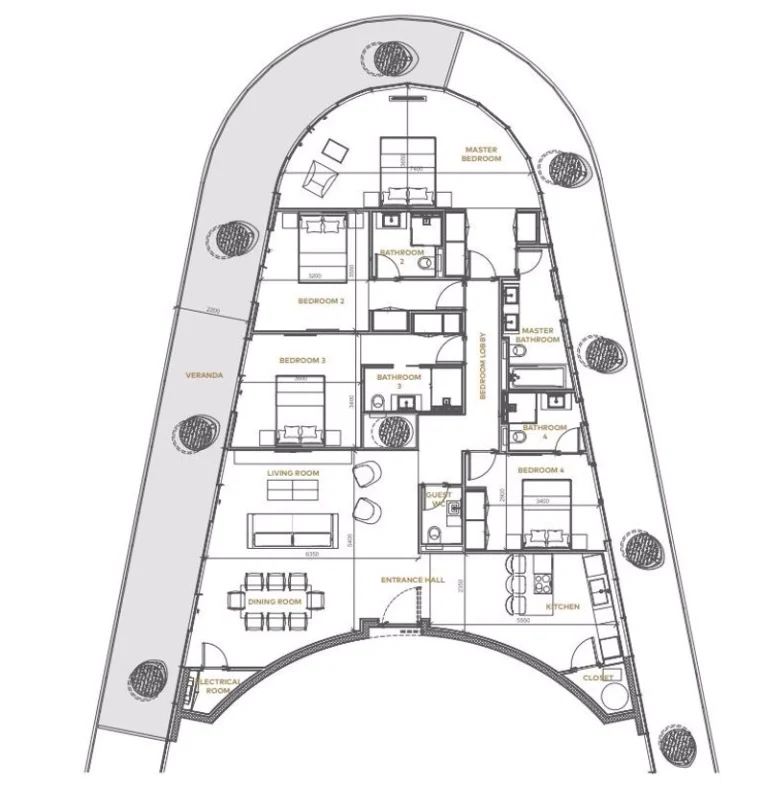 4 Bedroom Apartment for Sale in Famagusta District