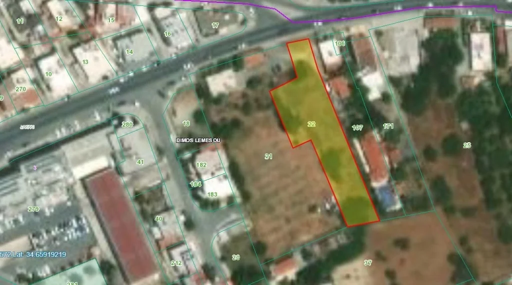 1,839m² Plot for Sale in Limassol – Zakaki