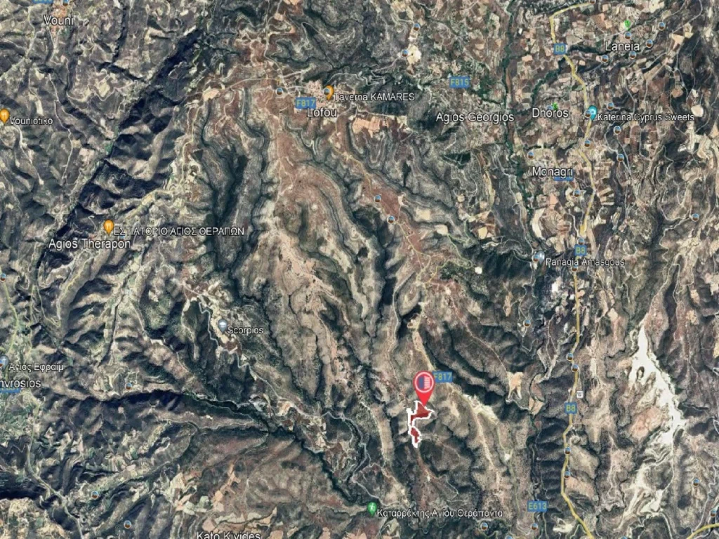 73,050m² Plot for Sale in Lofou, Limassol District