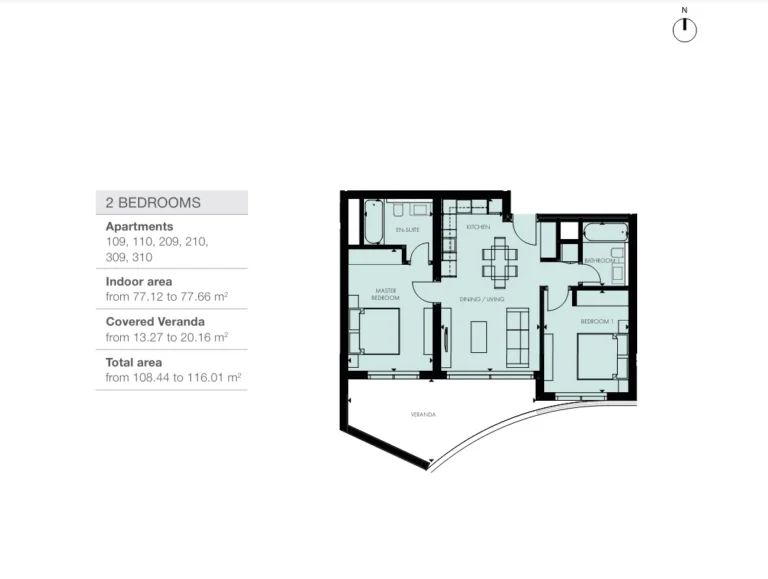 2 Bedroom Apartment for Sale in Germasogeia, Limassol District