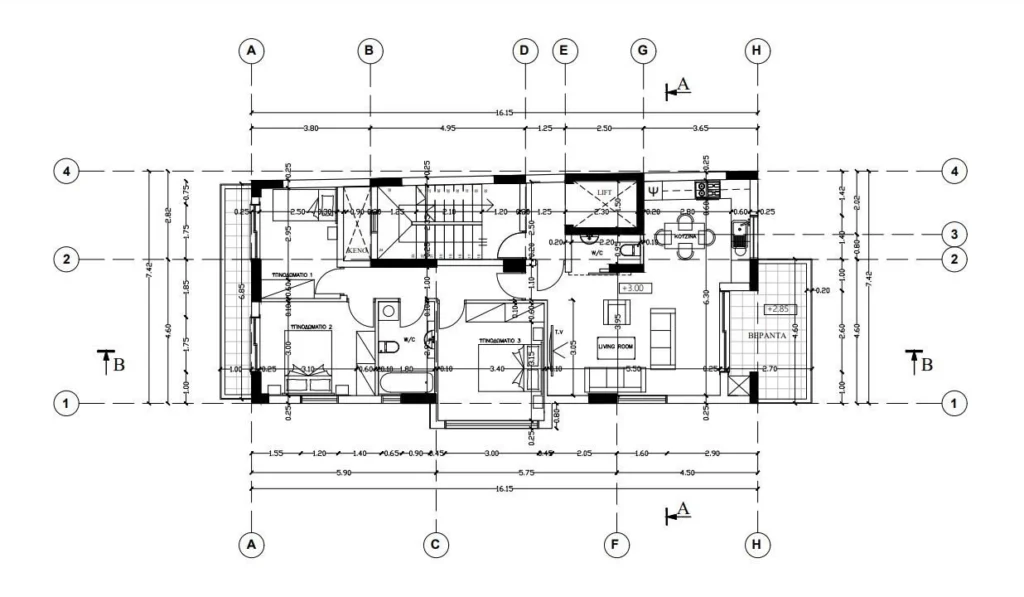 3 Bedroom Apartment for Sale in Limassol – Zakaki