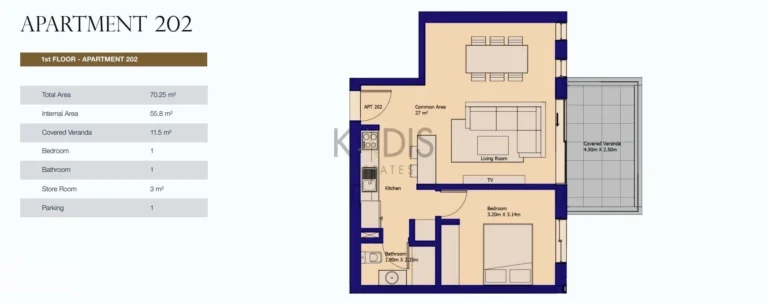 2 Bedroom Apartment for Sale in Ypsonas, Limassol District