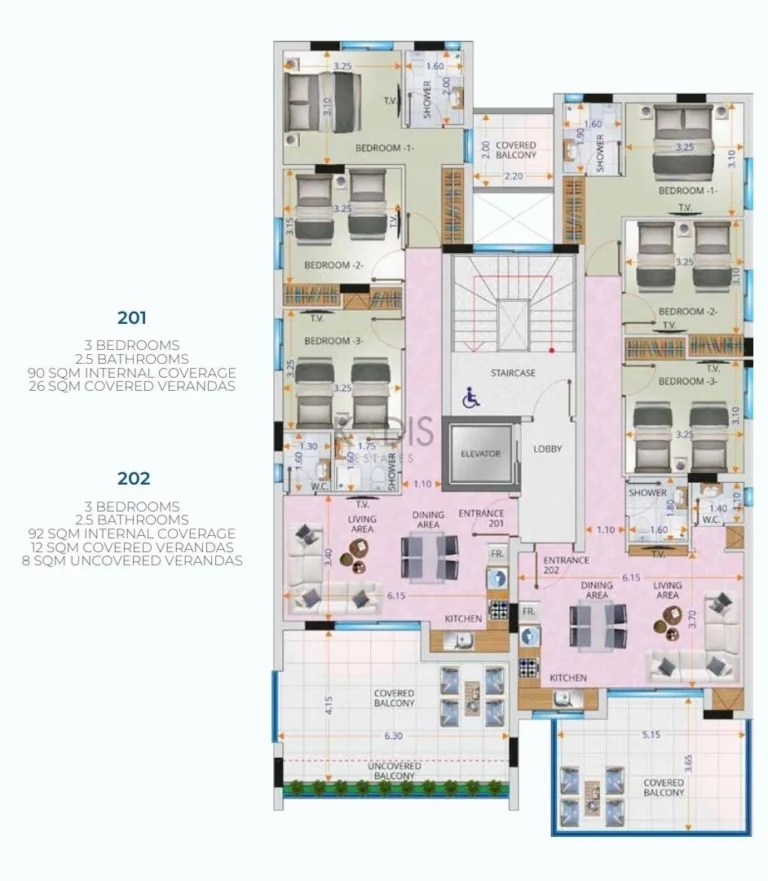 3 Bedroom Apartment for Sale in Livadia Larnakas, Larnaca District