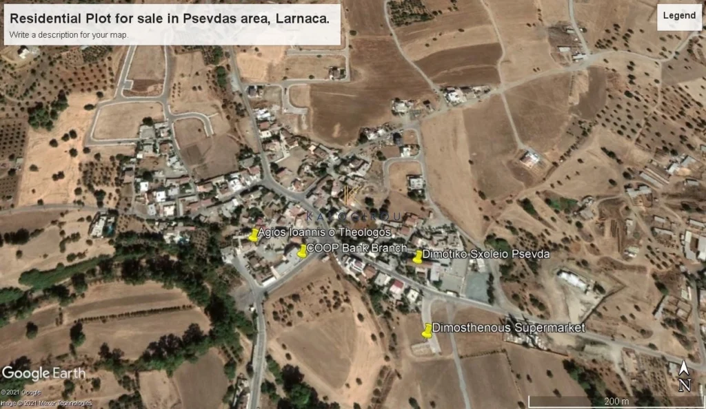 598m² Plot for Sale in Psevdas, Larnaca District