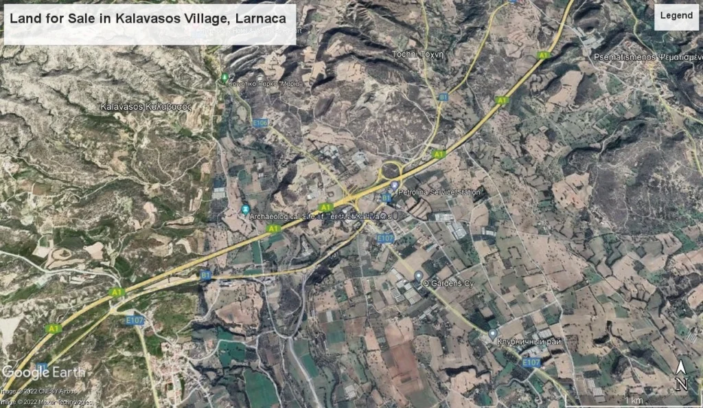 5,417m² Plot for Sale in Kalavasos, Larnaca District