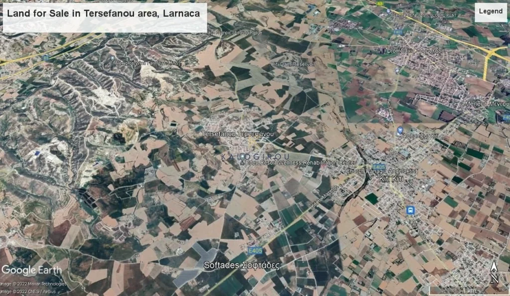 7,416m² Plot for Sale in Tersefanou, Larnaca District