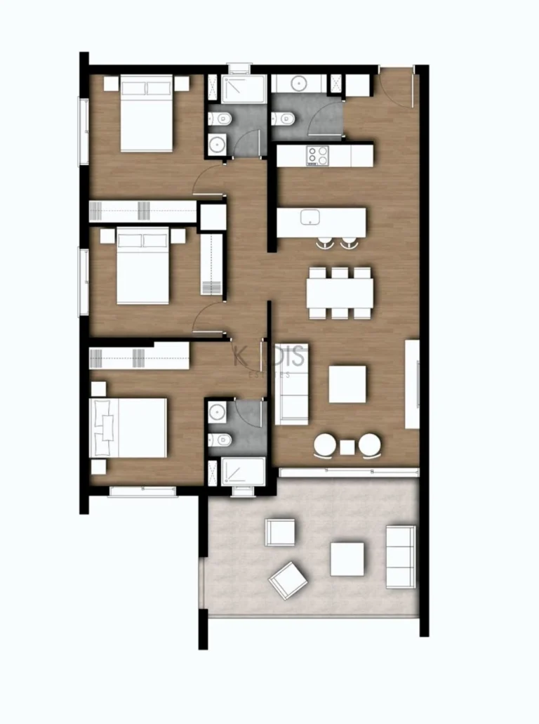 3 Bedroom Apartment for Sale in Limassol – Zakaki