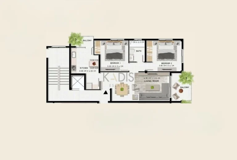 2 Bedroom Apartment for Sale in Larnaca District