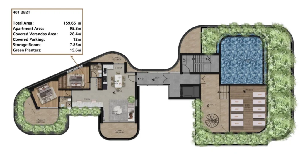 3 Bedroom Apartment for Sale in Paphos District