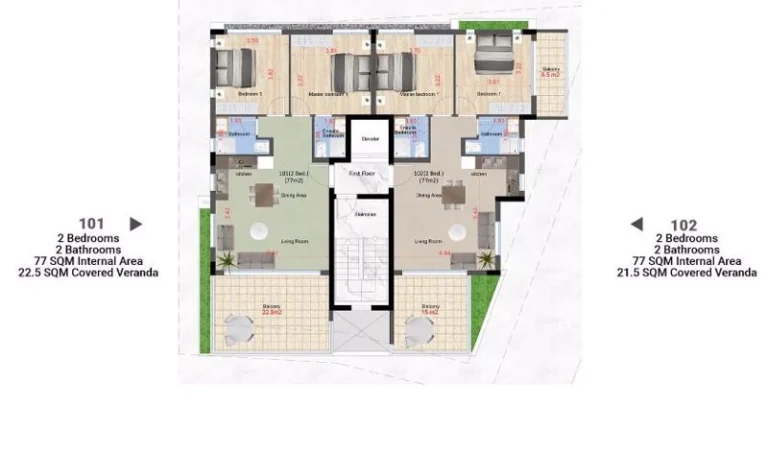 2 Bedroom Apartment for Sale in Larnaca