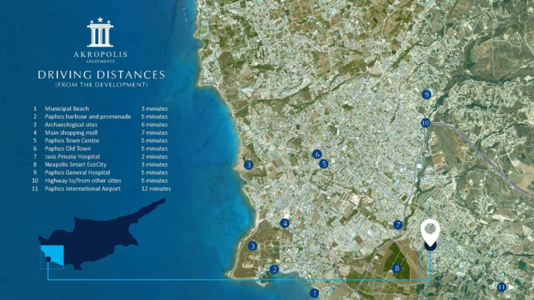 Average Price for 3 Bedroom Apartment in Paphos