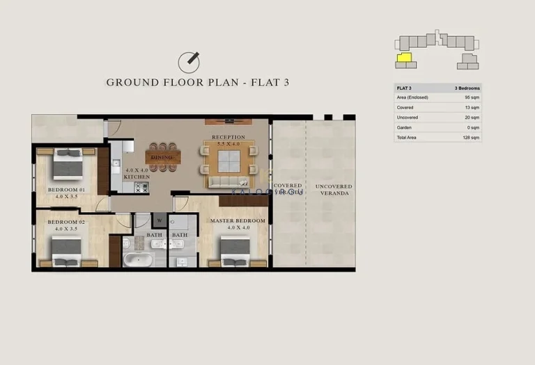 3 Bedroom Apartment for Sale in Pyla, Larnaca District