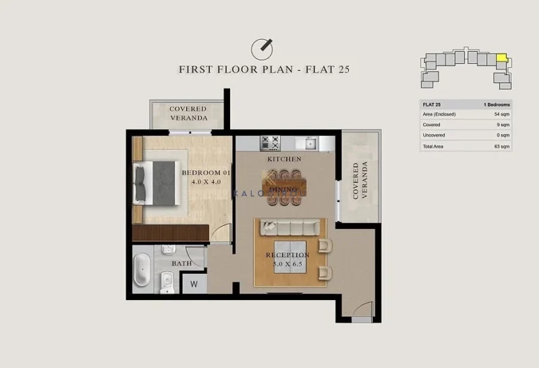 1 Bedroom Apartment for Sale in Pyla, Larnaca District