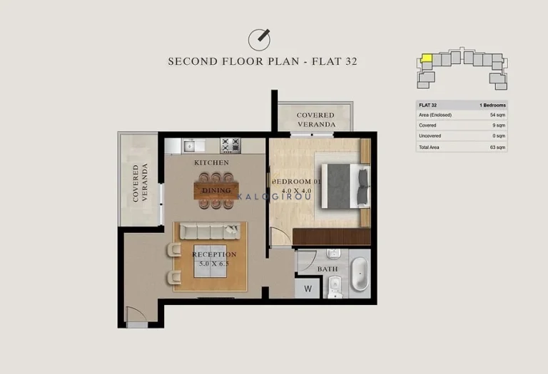 1 Bedroom Apartment for Sale in Pyla, Larnaca District