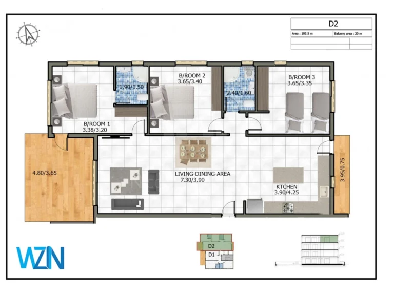 3 Bedroom Apartment for Sale in Kato Paphos