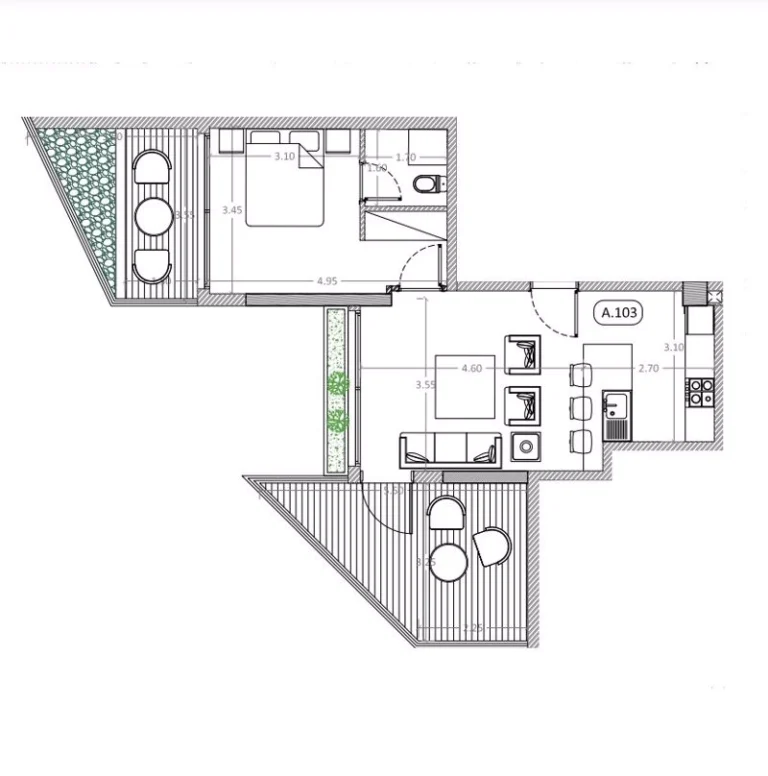 1 Bedroom Apartment for Sale in Nicosia – Lykavitos
