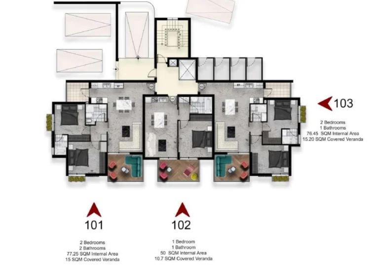 2 Bedroom Apartment for Sale in Parekklisia, Limassol District