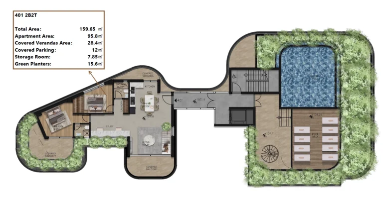 2 Bedroom Apartment for Sale in Paphos – Agios Theodoros