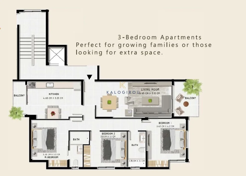 3 Bedroom Apartment for Sale in Larnaca District