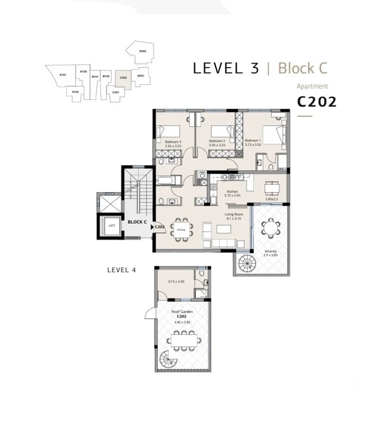 3 Bedroom Apartment for Sale in Germasogeia, Limassol District