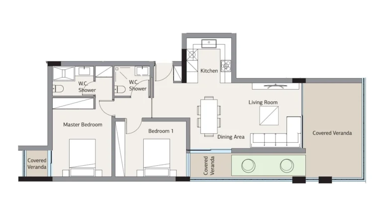 2 Bedroom Apartment for Sale in Germasogeia, Limassol District