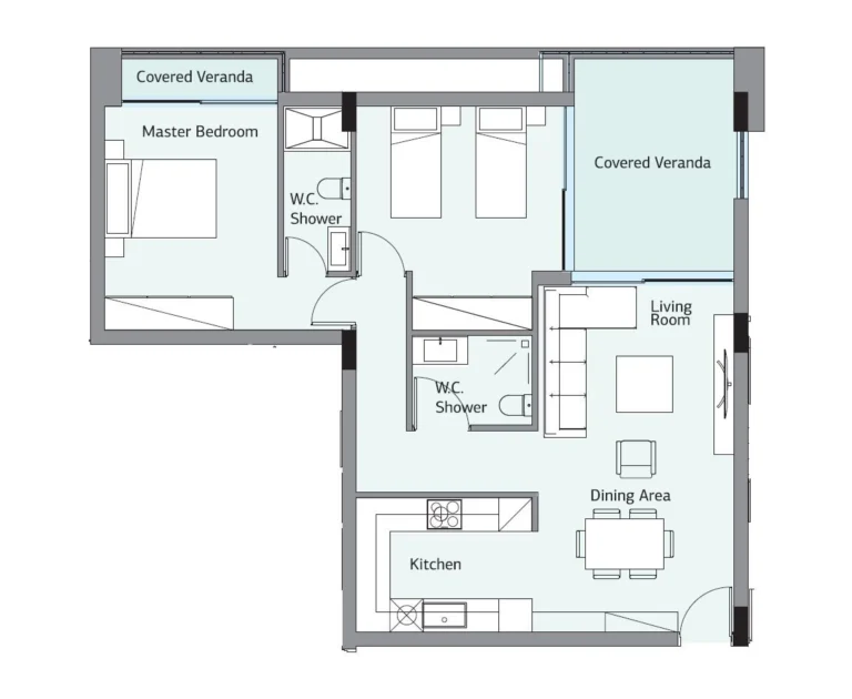 2 Bedroom Apartment for Sale in Germasogeia, Limassol District