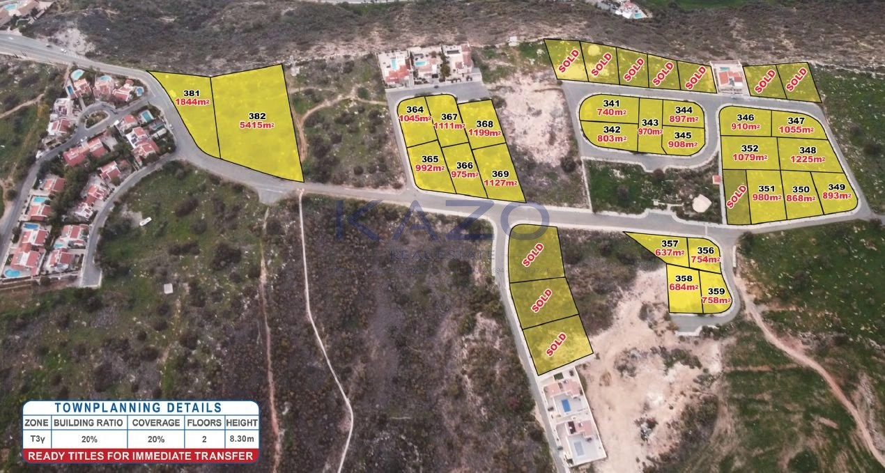 893m² Plot for Sale in Pissouri, Limassol District