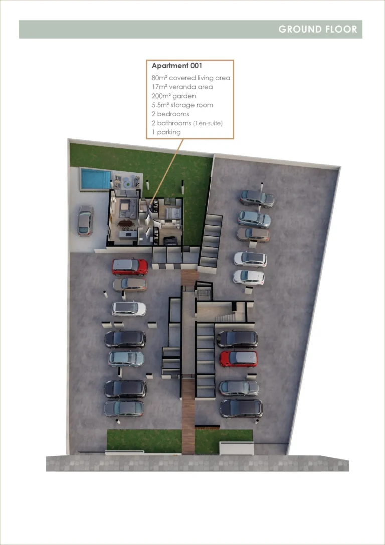 2 Bedroom Apartment for Sale in Aradippou, Larnaca District