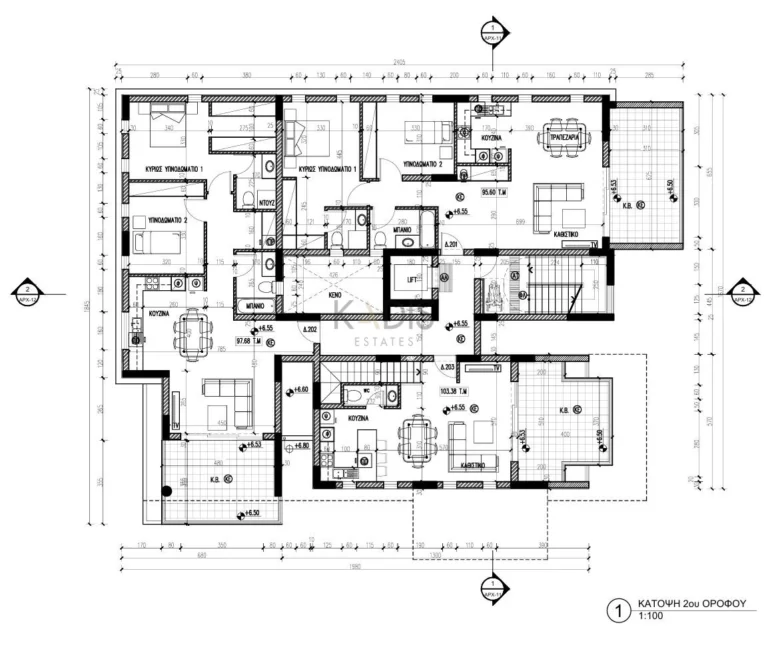 2 Bedroom Apartment for Sale in Aradippou, Larnaca District