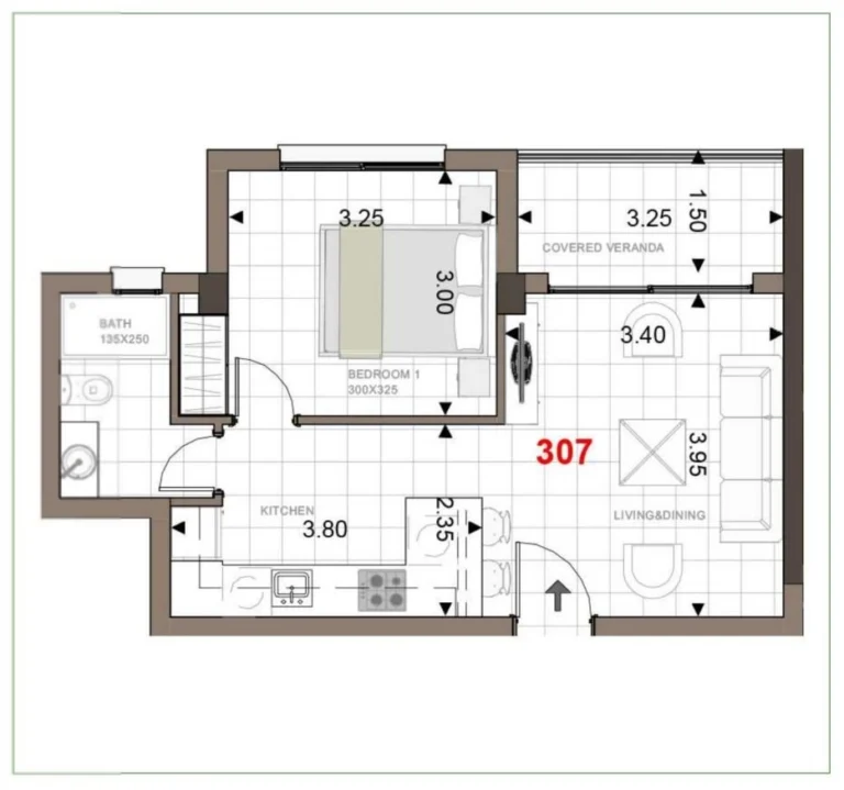 1 Bedroom Apartment for Sale in Trachoni Lemesou, Limassol District