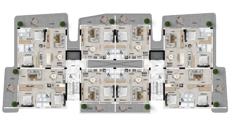 1 Bedroom Apartment for Sale in Larnaca District