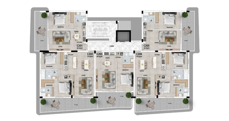 1 Bedroom Apartment for Sale in Larnaca District
