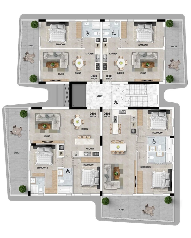 2 Bedroom Apartment for Sale in Larnaca District