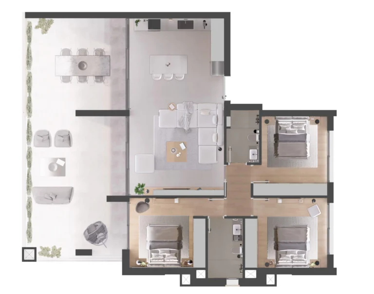 3 Bedroom Apartment for Sale in Trachoni Lemesou, Limassol District