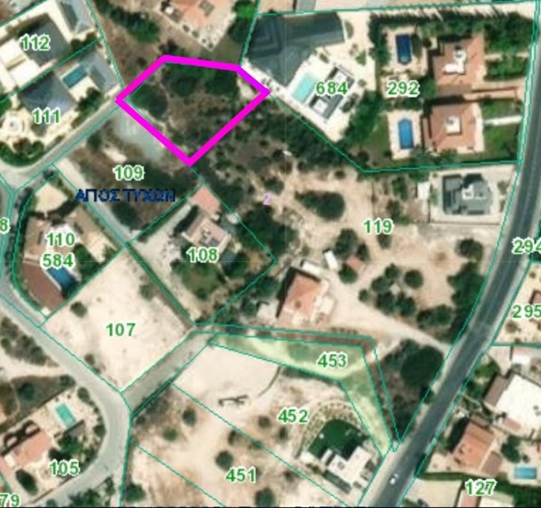 833m² Plot for Sale in Agios Tychonas, Limassol District
