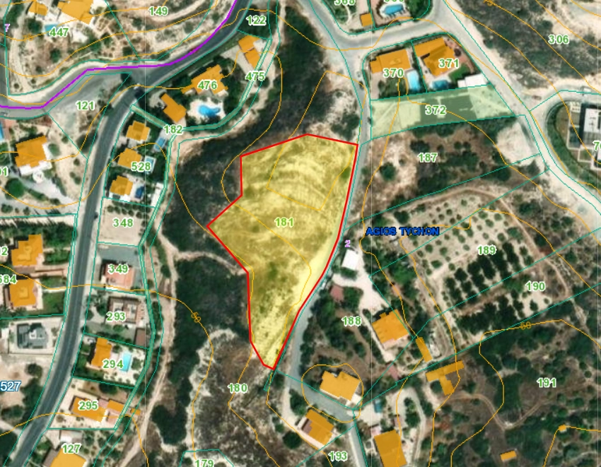 5,790m² Plot for Sale in Agios Tychonas, Limassol District