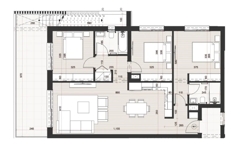 3 Bedroom Apartment for Sale in Limassol – Mesa Geitonia