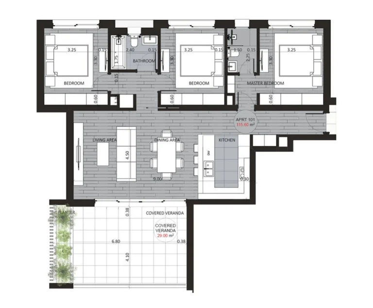 3 Bedroom Apartment for Sale in Germasogeia, Limassol District