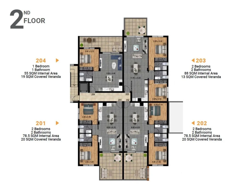 2 Bedroom Apartment for Sale in Parekklisia, Limassol District